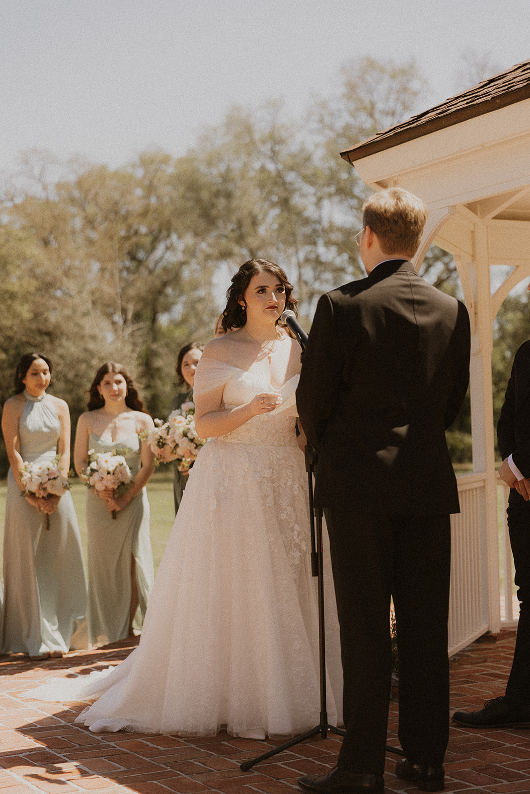 Bride and Groom Saying Vows