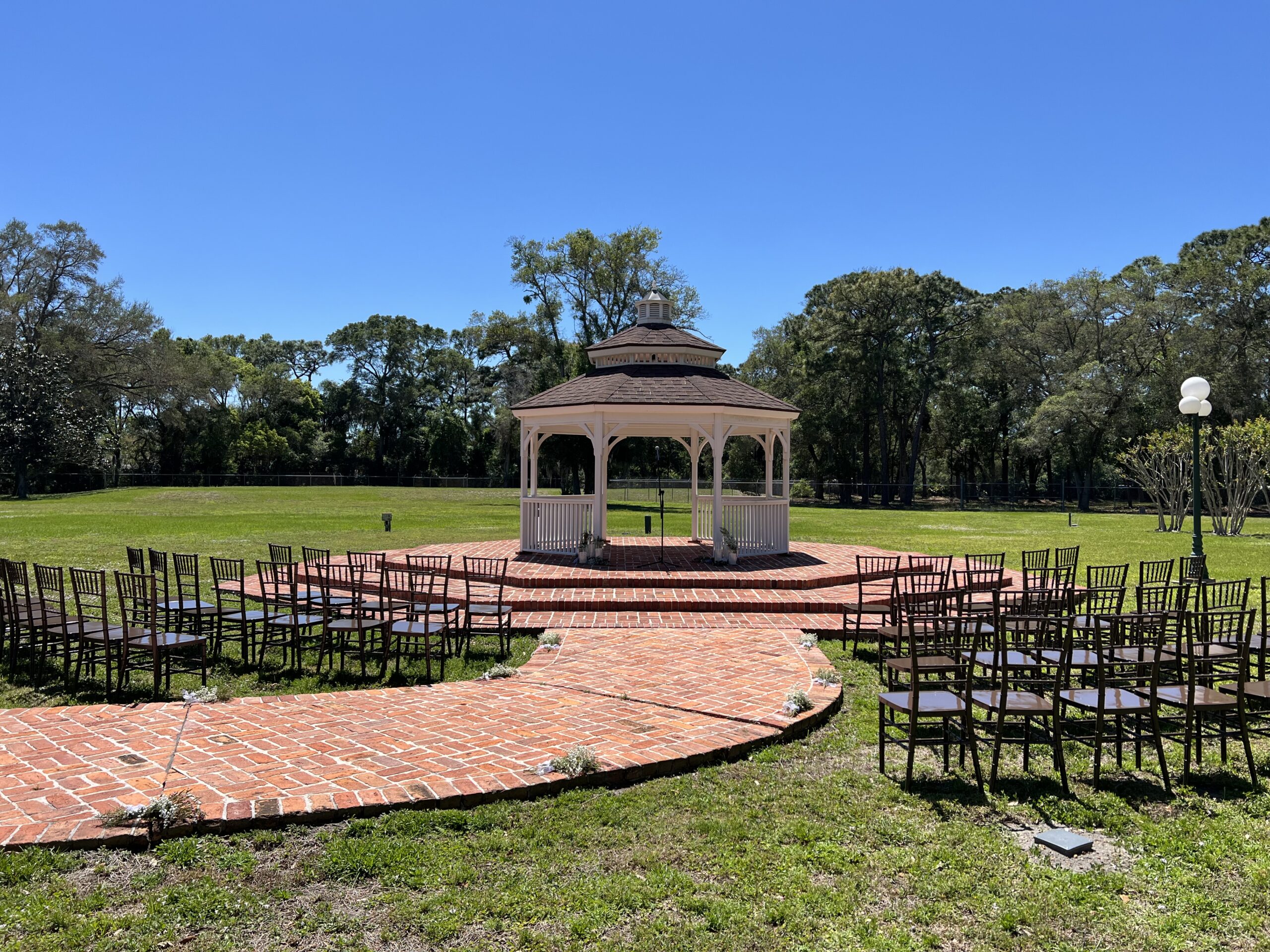 wedding ceremony location at gazebo