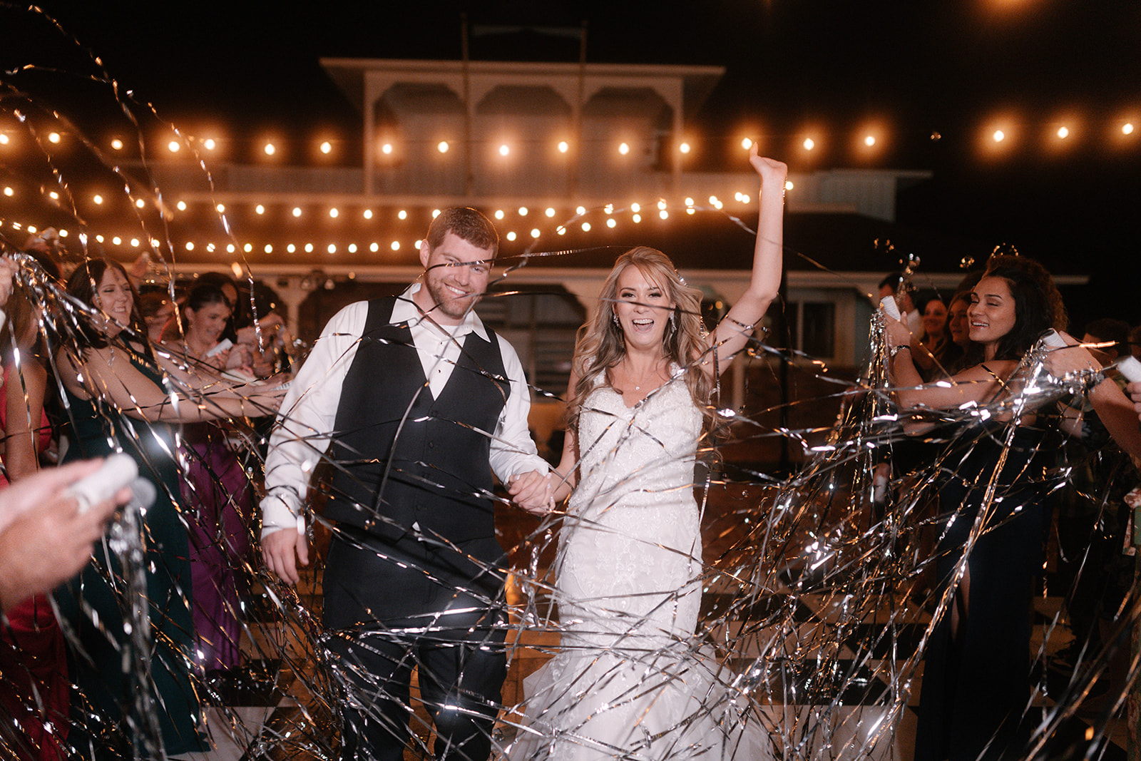 Isle walkway after wedding celebration