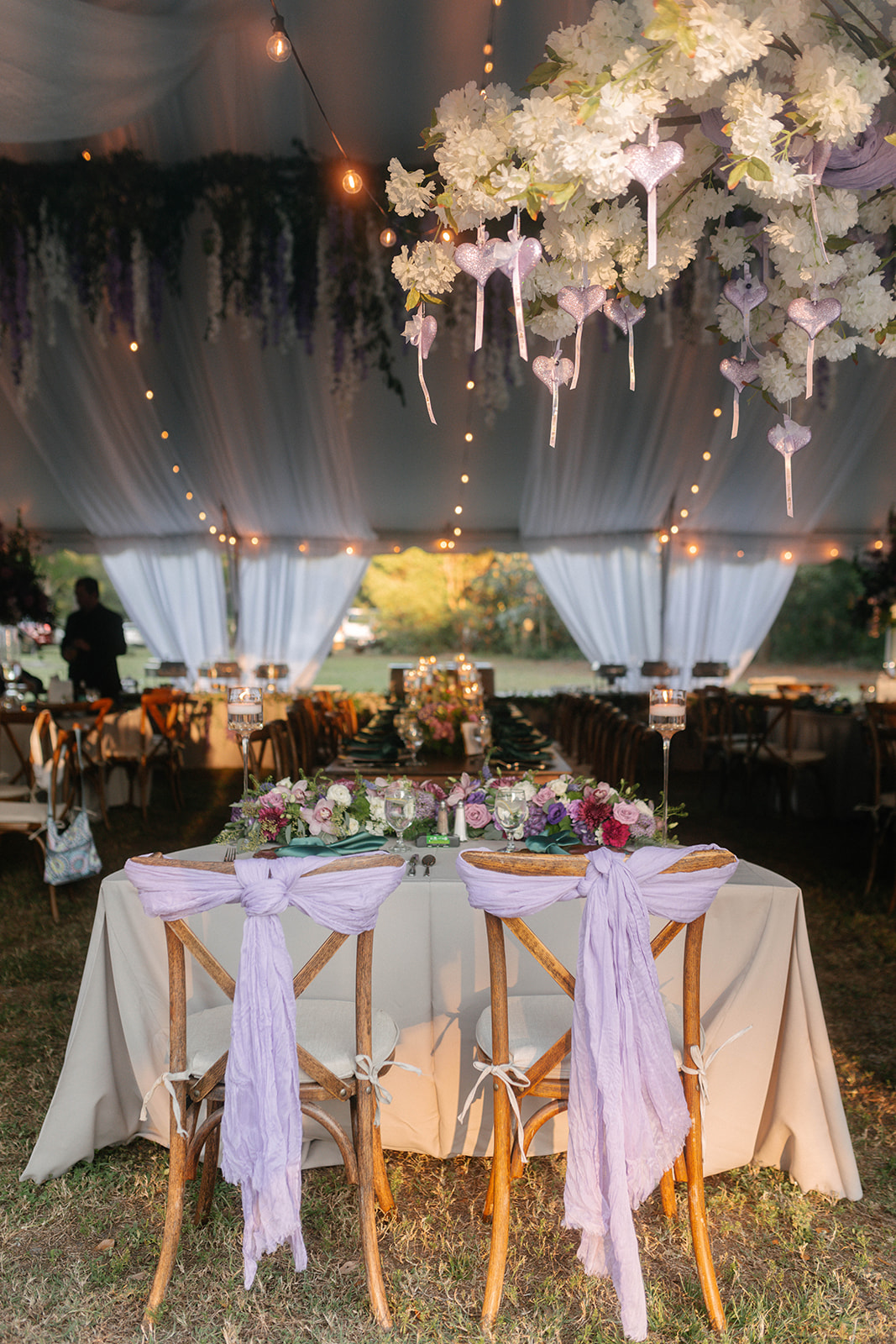 Beautiful Bride & Groom's Table Setting