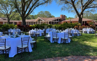 wedding reception outdoors